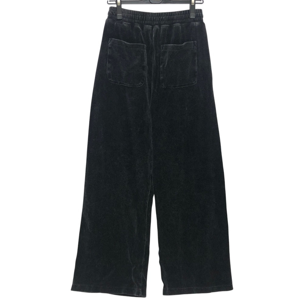 LE CIEL BLEU 28S68102 Bleached Velour Sweatpants Apparel Bottoms Pants Cotton Women's Black