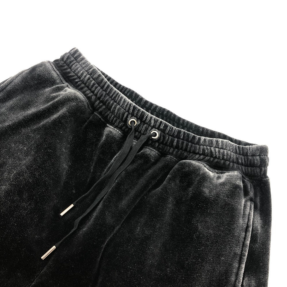 LE CIEL BLEU 28S68102 Bleached Velour Sweatpants Apparel Bottoms Pants Cotton Women's Black