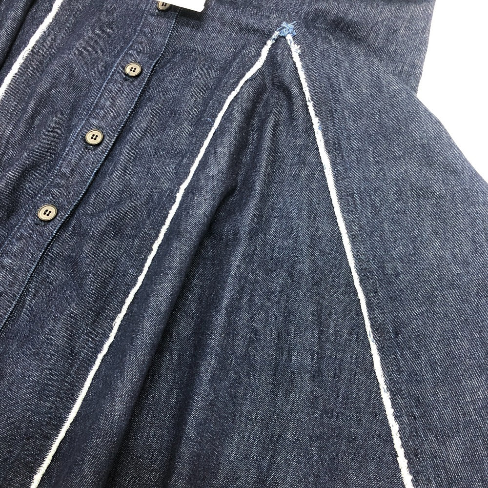 LE CIEL BLEU 24A67419 アパレル ボトムス ボタン デニム フレア ロングスカート コットン レディース ブルー