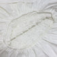LE CIEL BLEU 27A63204 Ruched Apparel Short-sleeved peplum top Cut cotton White Used