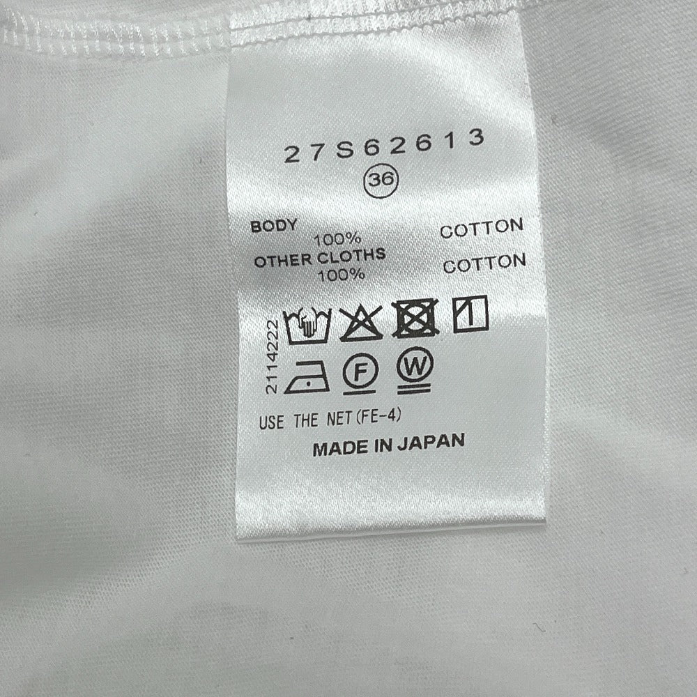 LE CIEL BLEU 27S62613 With hook and eye detail Apparel Tops Short sleeve T-shirt cotton White Used
