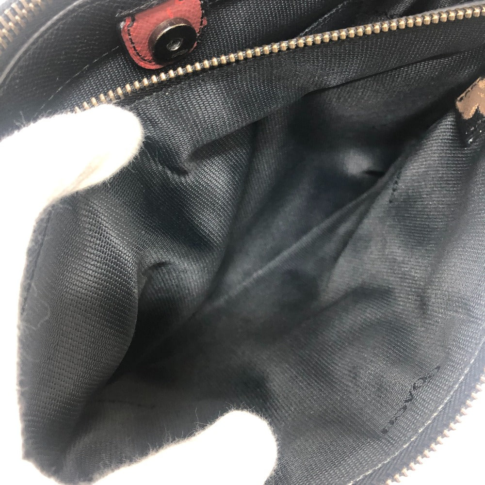 COACH Turnlock Borough Bag Floral Bijoux 2WAY Shoulder Bag Crossbody bag Hand Bag PVC Black Used