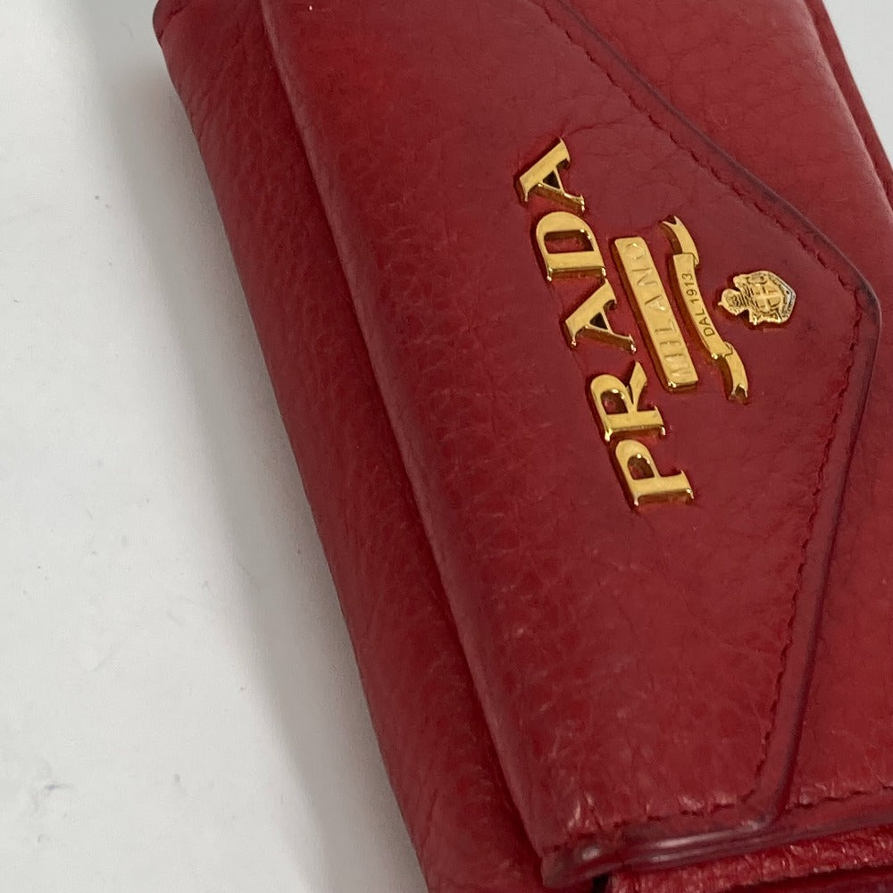 PRADA 1MH021 ロゴ コンパクト財布 3つ折り財布 レザー レディース