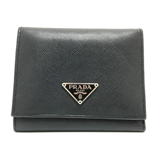 PRADA M176A ロゴプレート 3つ折り財布 折り財布 財布 ウォレット 3つ折り財布 ユニセックス