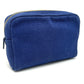 PRADA 1NA021 Logo Print Canapa Cosmetic Pouch/Accessory Case, Canvas, Women's, Blue