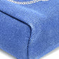 PRADA 1NA021 Logo Print Canapa Cosmetic Pouch/Accessory Case, Canvas, Women's, Blue