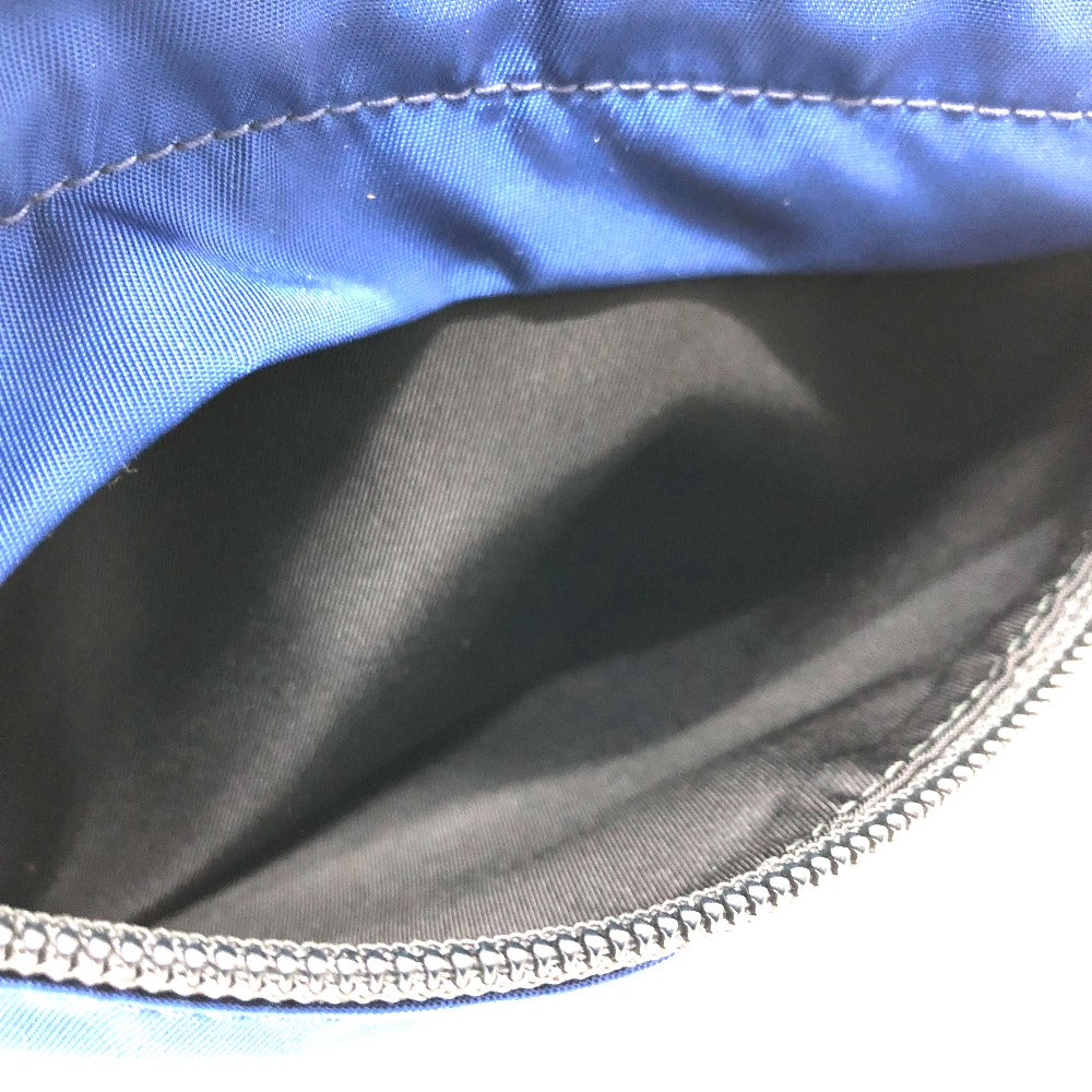 PRADA 2VL001 Triangle Logo Waist Bag, Nylon, Men's, Blue