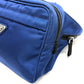 PRADA 2VL001 Triangle Logo Waist Bag, Nylon, Men's, Blue