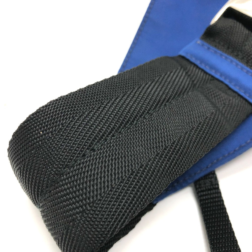 PRADA 2VL001 Triangle Logo Waist Bag, Nylon, Men's, Blue