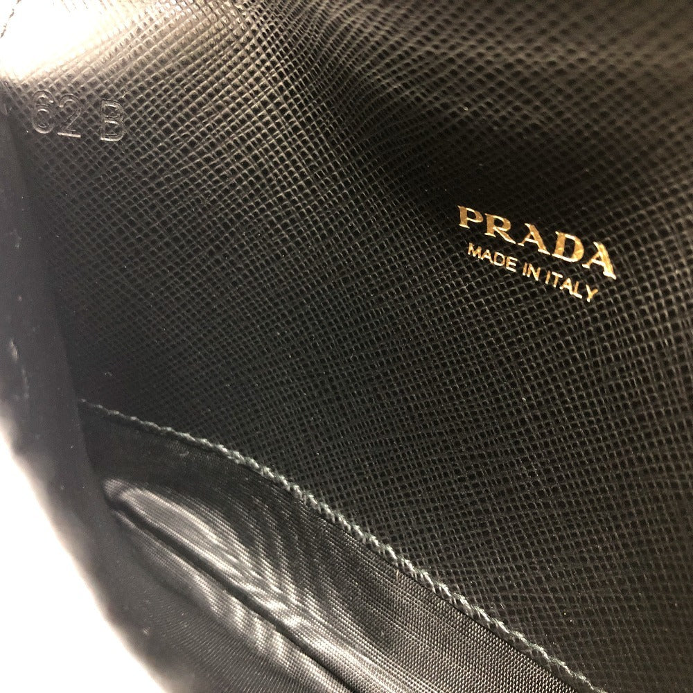 PRADA 1MC004 ロゴ カードケース ケース カード入れ カードケース サフィアーノレザー レディース ブラック