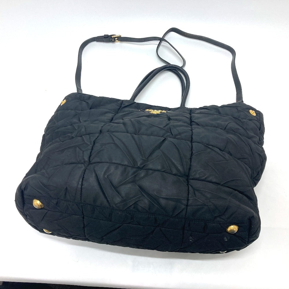 PRADA BN1596 ロゴプレート カバン 2WAYバッグ バッグ ショルダーバッグ ナイロン レディース ブラック