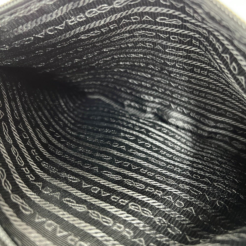 PRADA VA0251 Triangle Plate Flat Bag Bag Crossbody Shoulder Bag Nylon Women's NERO Black