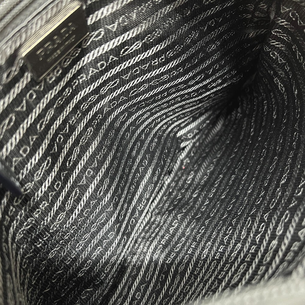 PRADA VA0251 Triangle Plate Flat Bag Bag Crossbody Shoulder Bag Nylon Women's NERO Black