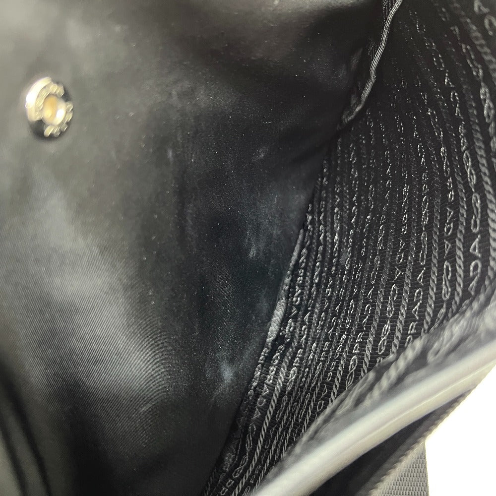 PRADA VA0251 Triangle Plate Flat Bag Bag Crossbody Shoulder Bag Nylon Women's NERO Black