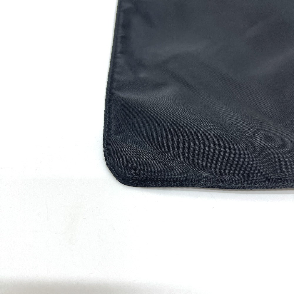 PRADA トライアングルプレート フラット カバン バッグ ショルダー ショルダーバッグ ナイロン ユニセックス ブラック