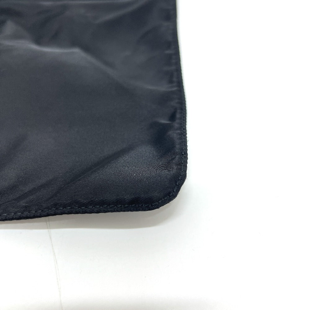 PRADA トライアングルプレート フラット カバン バッグ ショルダー ショルダーバッグ ナイロン ユニセックス ブラック