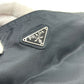 PRADA トライアングルプレート フラット カバン バッグ ショルダー ショルダーバッグ ナイロン ユニセックス ブラック