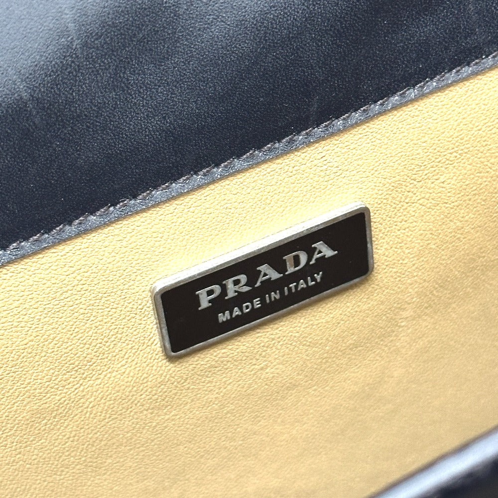 PRADA VR0006 ブリーフケース カバン ビジネスバッグ レザー メンズ ブラック - brandshop-reference