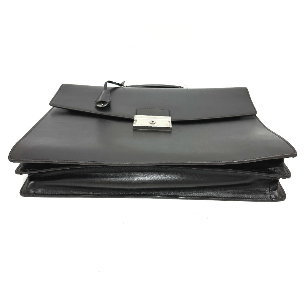 PRADA VR0006 ブリーフケース カバン ビジネスバッグ レザー メンズ ブラック - brandshop-reference