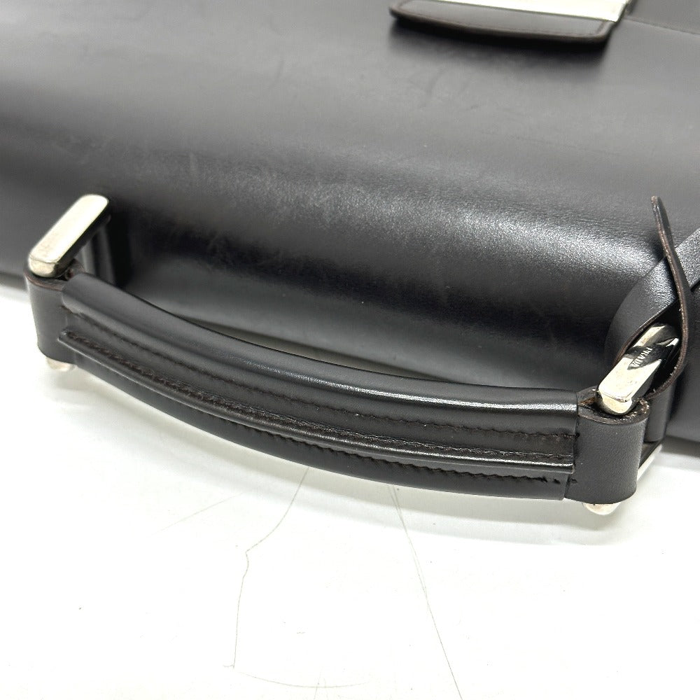 PRADA VR0006 ブリーフケース カバン ビジネスバッグ レザー メンズ ブラック - brandshop-reference