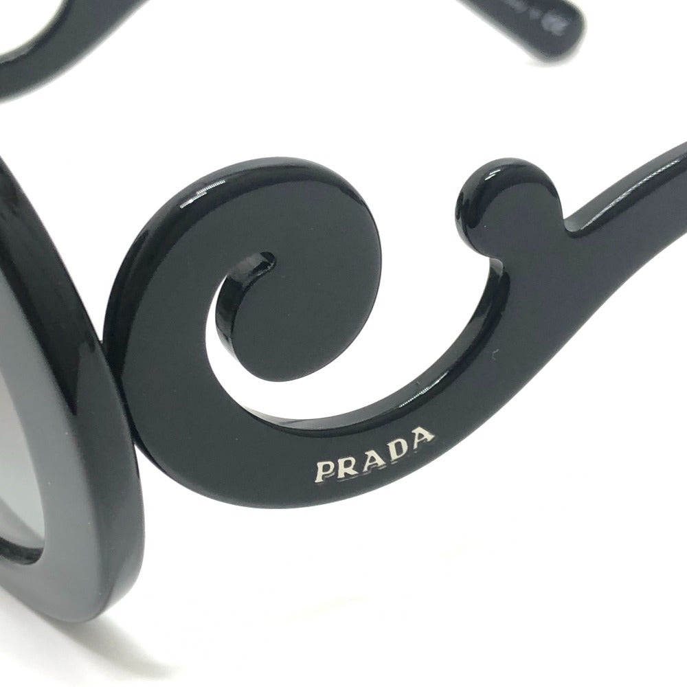 PRADA SPR 27N-A Minimal Baroque Series Eyewear Accessories Round Gradient Sunglasses Plastic Ladies Black