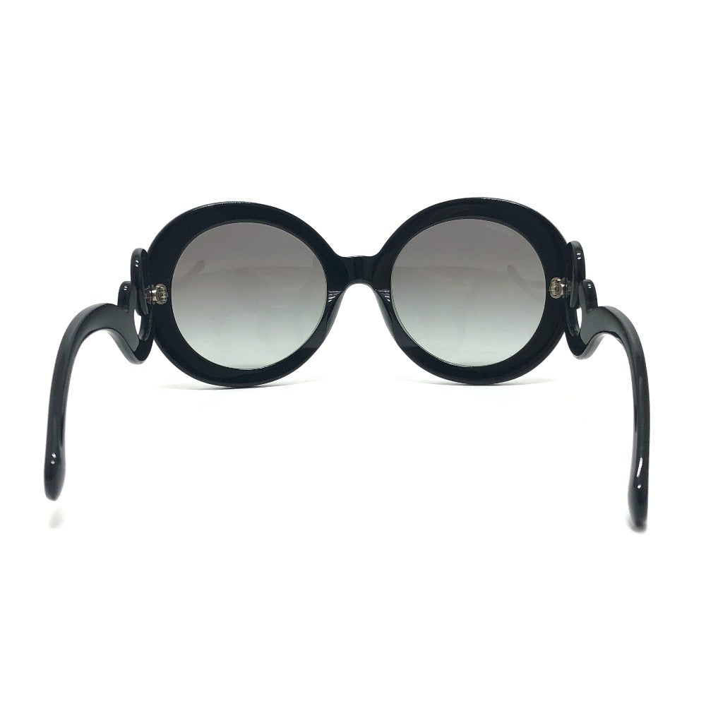 PRADA SPR 27N-A Minimal Baroque Series Eyewear Accessories Round Gradient Sunglasses Plastic Ladies Black