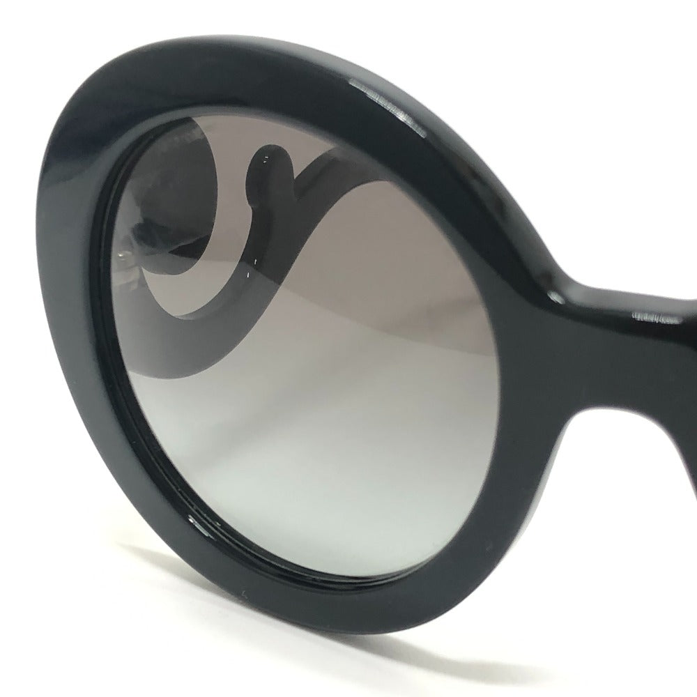 PRADA SPR 27N-A Minimal Baroque Series Eyewear Accessories Round Gradient Sunglasses Plastic Ladies Black