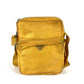PRADA triangle logo triangle logo plate Bag Pochette Crossbody Shoulder Bag Nylon yellow Used