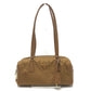 PRADA 1BB127 Padlock Top Handle Medium Bag Shoulder Bag Nylon/Leather Women's Brown