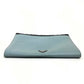 PRADA VR074C Saffiano Bejeweled and Studded Leather Flap Clutch Bag in Black