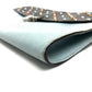 PRADA VR074C Saffiano Bejeweled and Studded Leather Flap Clutch Bag in Black