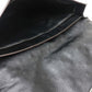 PRADA VR074C Saffiano Bejeweled and Studded Leather Flap Clutch Bag in Black