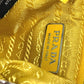 PRADA 2TT140 Triangle Plate Re-Nylon Triangle Key Ring Pouch with Neck Strap, Yellow, Men's
