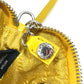 PRADA 2TT140 Triangle Plate Re-Nylon Triangle Key Ring Pouch with Neck Strap, Yellow, Men's