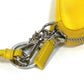 PRADA 2TT140 Triangle Plate Re-Nylon Triangle Key Ring Pouch with Neck Strap, Yellow, Men's