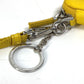 PRADA 2TT140 Triangle Plate Re-Nylon Triangle Key Ring Pouch with Neck Strap, Yellow, Men's