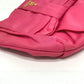 PRADA 1N1422 Logo Ribbon Accessory with Strap Multi Pouch Storage Pouch Accessory Pouch Cosmetic Pouch Nylon Women's Pink