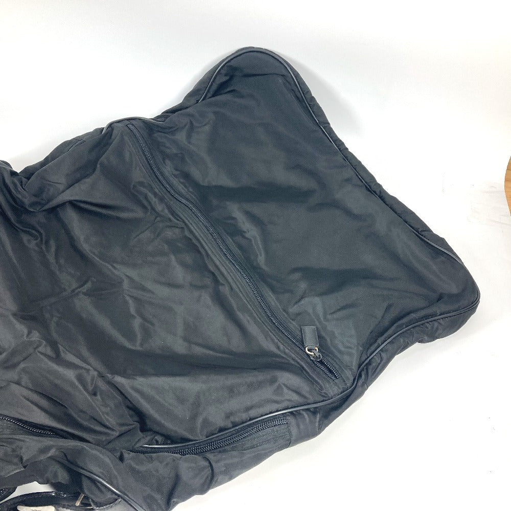 PRADA トライアングルロゴ 三角ロゴ プレート 2WAYバッグ ショルダーバッグ ハンドバッグ 旅行バッグ トラベルバッグ ボストンバッグ ナイロン ユニセックス ブラック - brandshop-reference