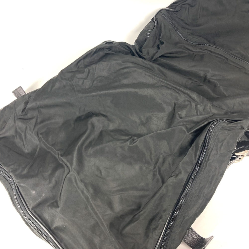 PRADA トライアングルロゴ 三角ロゴ プレート 2WAYバッグ ショルダーバッグ ハンドバッグ 旅行バッグ トラベルバッグ ボストンバッグ ナイロン ユニセックス ブラック - brandshop-reference