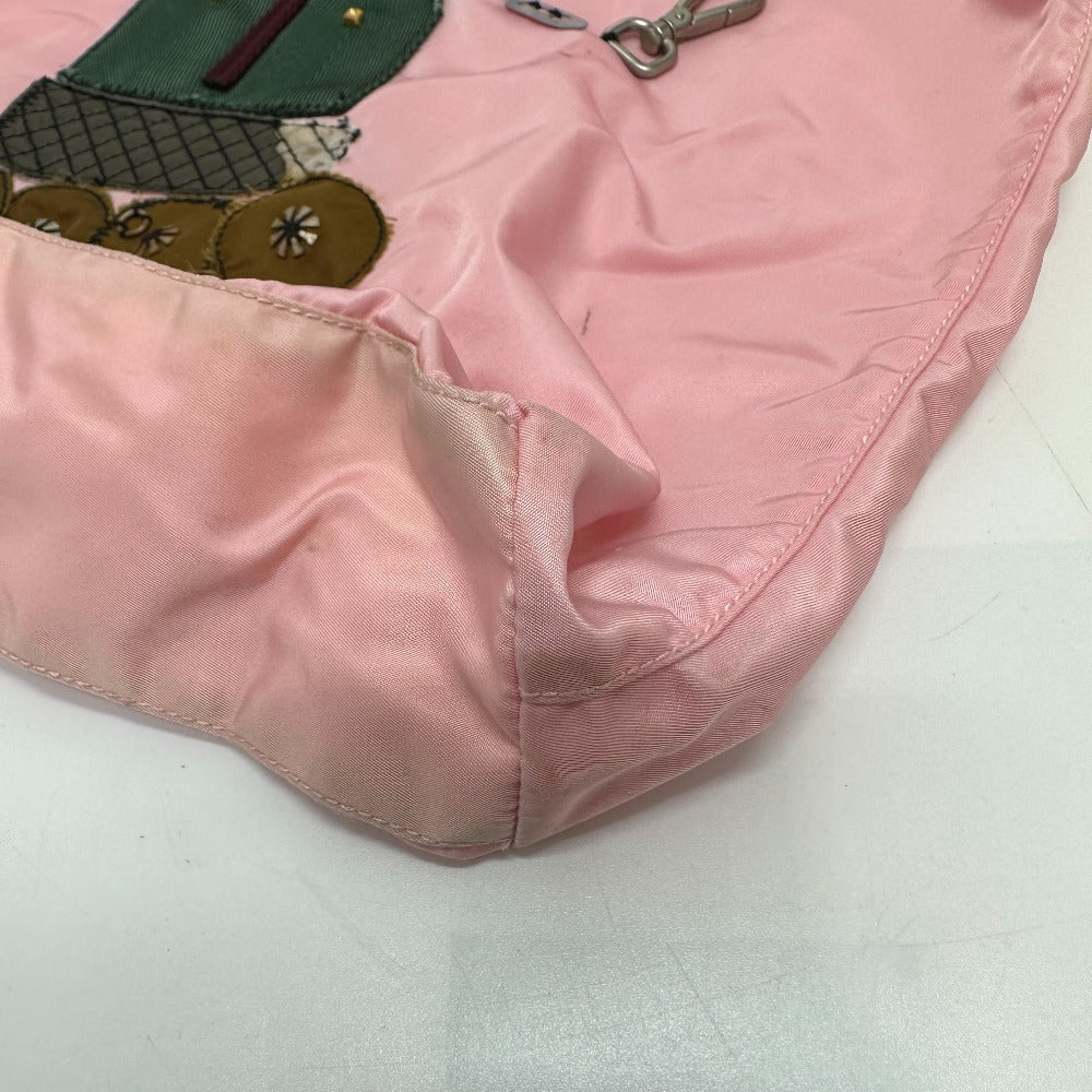 PRADA BR2897 ロボット ハンドバッグ カバン トートバッグ ナイロン レディース ピンク - brandshop-reference
