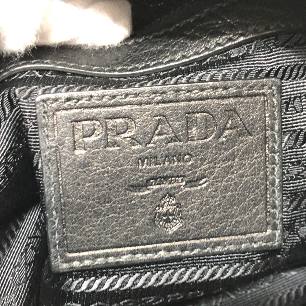 PRADA VA0802 斜め掛け フロント ポケット カバン ショルダーバッグ レザー レディース