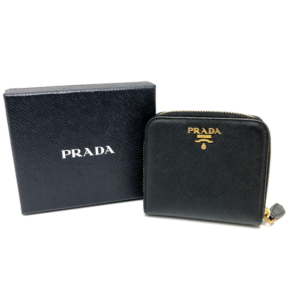 PRADA 1ML522 ロゴ ウォレット コンパクトウォレット 2つ折り財布 サフィアーノレザー レディース - brandshop-reference