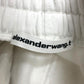 Alexander Wang Rubber Print Jogger Sweatpants Seluar Seluar Seluar Kapas Wanita Putih