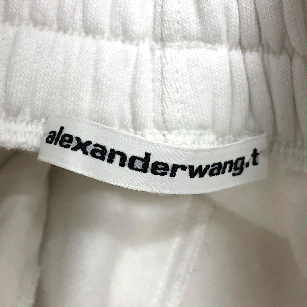 Alexander Wang Rubber Print Jogger Sweatpants Seluar Seluar Seluar Kapas Wanita Putih