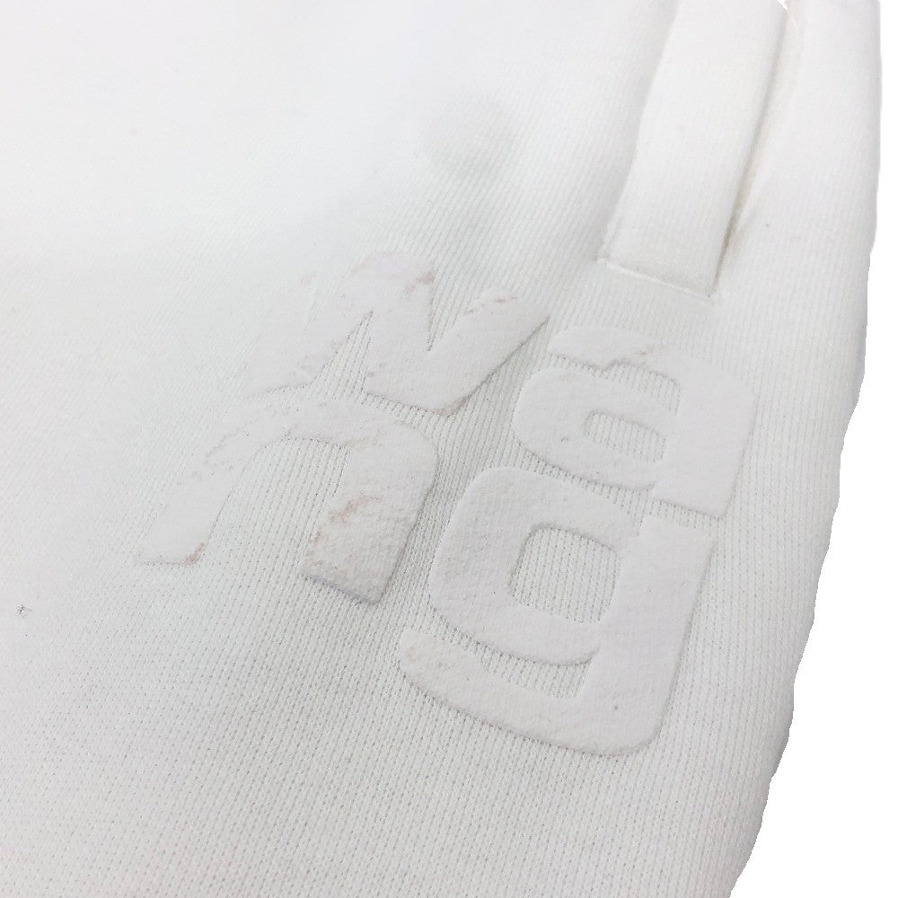 Alexander Wang Rubber Print Jogger Sweatpants Seluar Seluar Seluar Kapas Wanita Putih