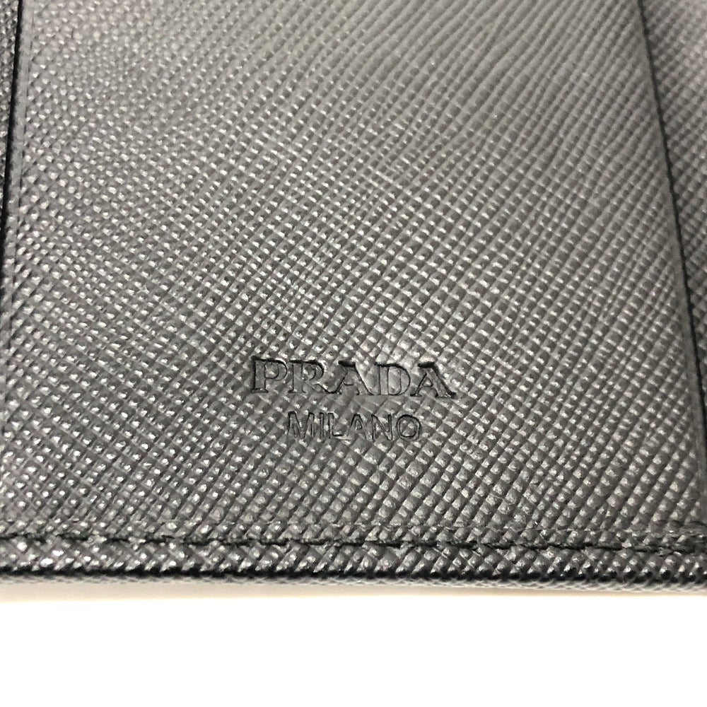 PRADA カモフラージュ 迷彩 6連 鍵入れ ロング キーケース ナイロン レディース ブラック