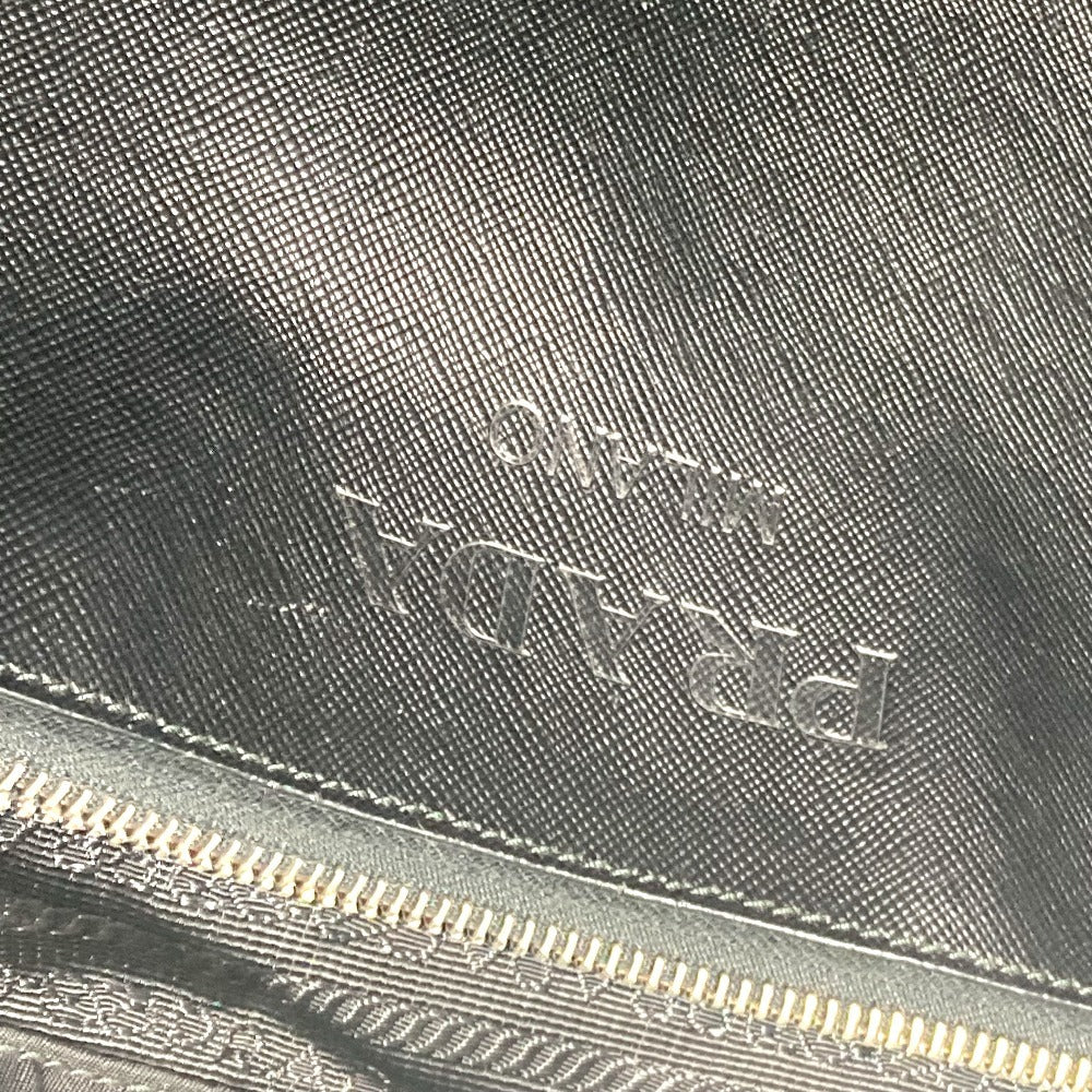 PRADA skull logo Shoulder Bag Tote Bag Nylon / Leather Black Used