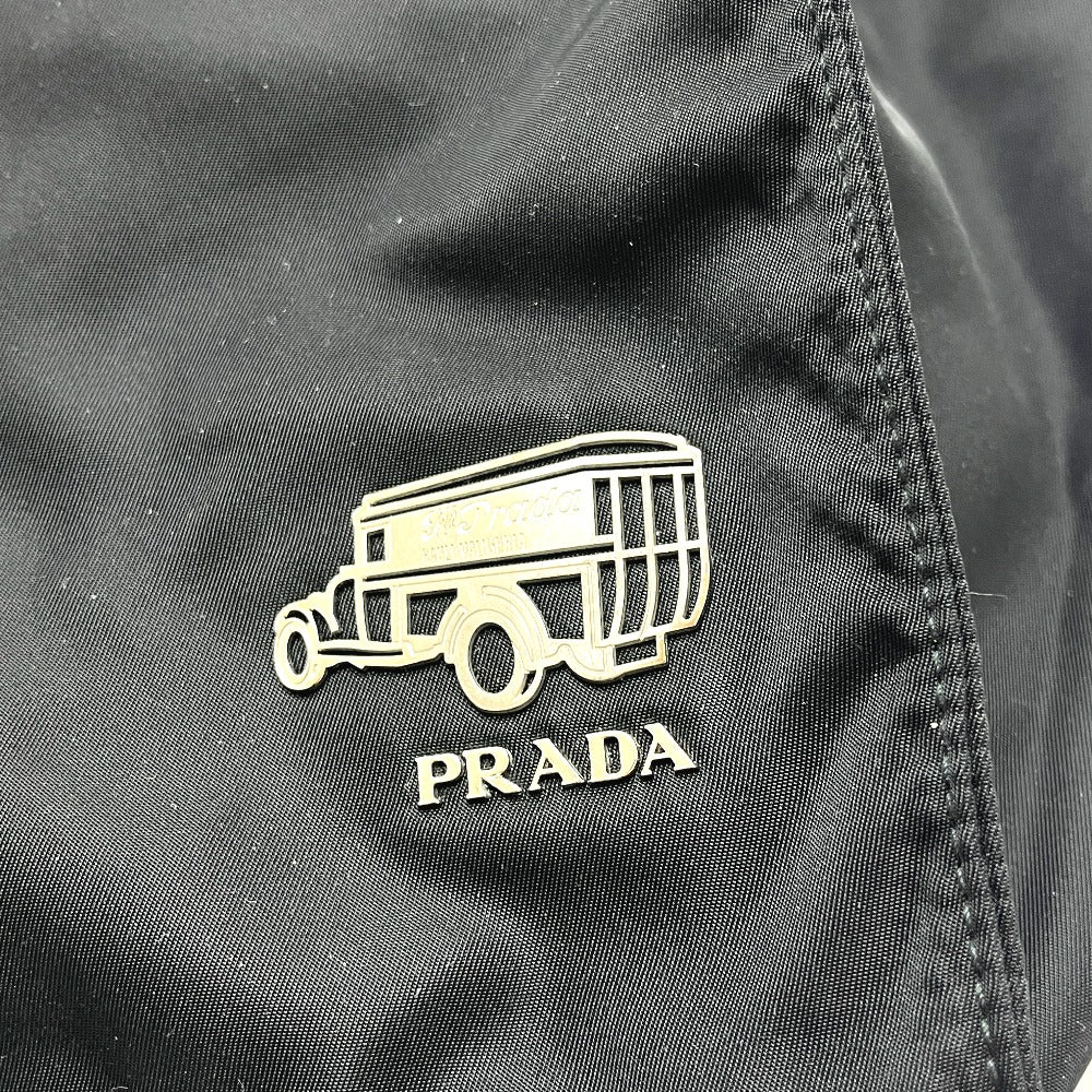 PRADA VA905A ロゴ 車モチーフ カバン bag トートバッグ ナイロン レディース ブラック