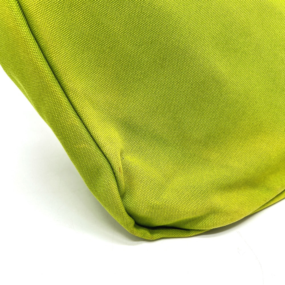 PRADA 2VY007 エンボスロゴトライアングル カバン バッグ ショルダー 斜め掛け ショルダーバッグ キャンバス レディース グリーン