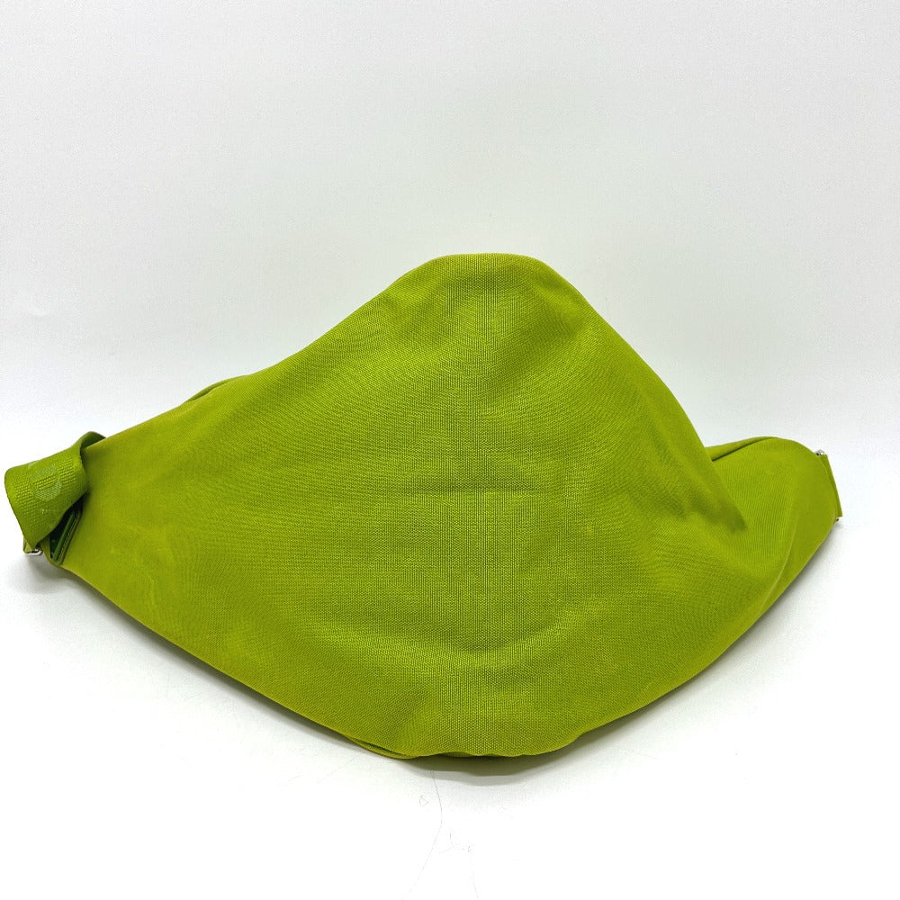 PRADA 2VY007 エンボスロゴトライアングル カバン バッグ ショルダー 斜め掛け ショルダーバッグ キャンバス レディース グリーン